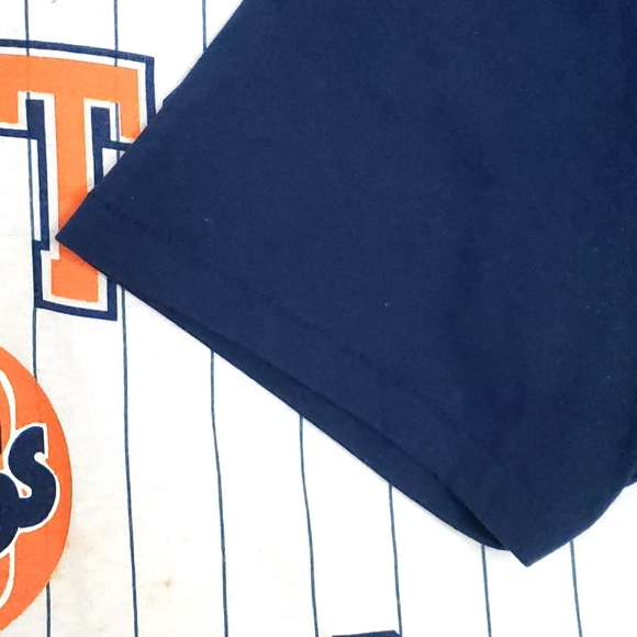 RARE Vintage 1987 Houston Astros Logo 7 Single Stitch Striped Baseball T-shirt - Picture 10 of 11